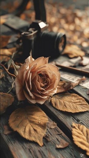 Autumn and camera when nature becomes art