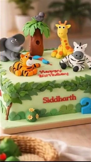 Exploding Jungle-Theme Cake 🎂🐯 | Cutest Kids' Birthday Cake Ever!