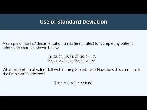 Use of Standard Deviation - 5