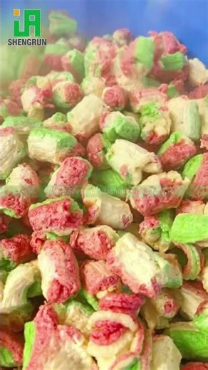 Automatic Puffed Food Making Machine Multi-Color Snacks Extruder #machine #food #extrudermachine