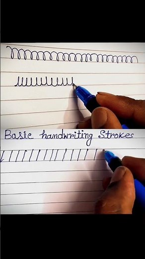 Basic Handwriting Strokes ✍️ | Quick Writing Practice Tips