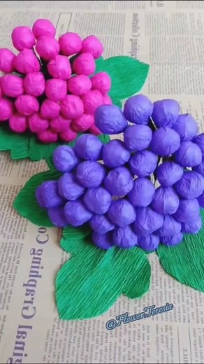 DIY Tutorial: How to Make Crepe Paper Grapes