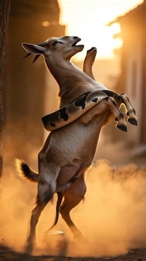 Python vs Goat: The Ultimate Struggle🐍🐐@ShanFur#Shorts
