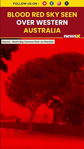 #Watch | Blood Red Sky Appears In Western Australia Ahead Of Cyclone Narelle Arrival | NewsX