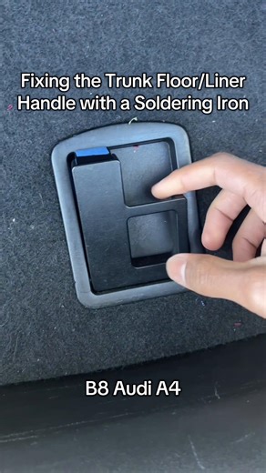 Fixing the Audi A4 Trunk Floor Handle