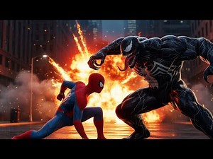 Spider-Man vs Venom 🔥 Epic Rooftop Battle (Full Action)