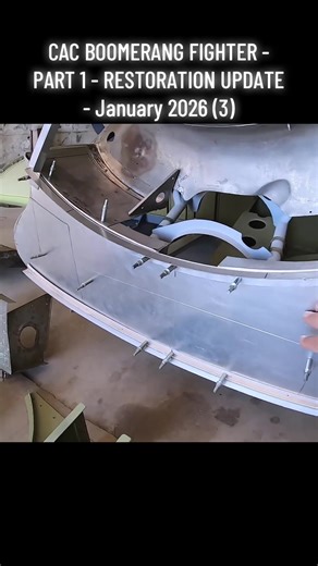 CAC BOOMERANG FIGHTER - PART 1 - RESTORATION UPDATE - January 2026 (3) | Boomerang
