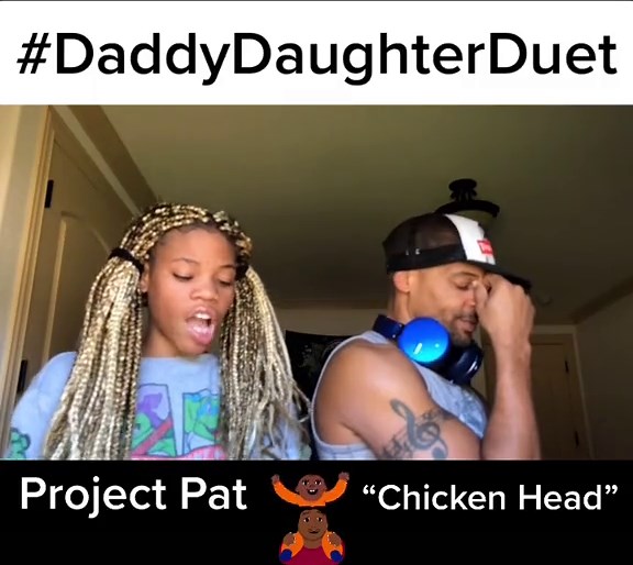 Daddy Daughter Duet to Project Pat's 'Chicken Head'