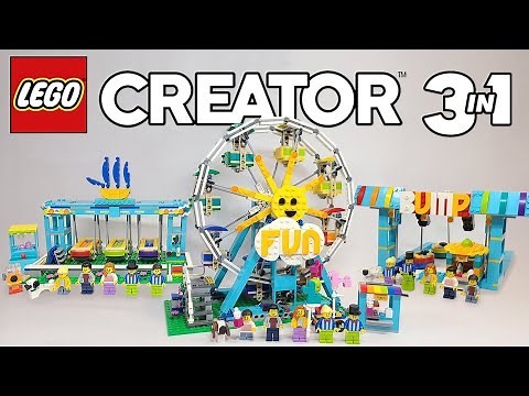 LEGO Creator 3 in 1 Ferris Wheel ALL THREE BUILDS (31119) - 2021 Set Review