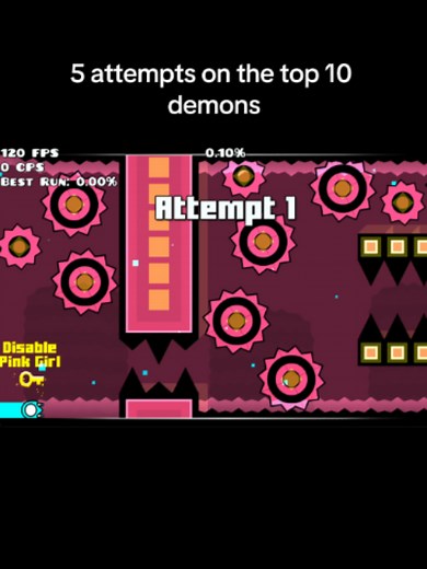 Top 10 Geometry Dash Demons: 5 Attempts on Each Hardest Level