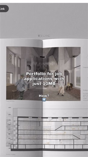 Nastya Grom, M.Sc. Architecture on Instagram: "How I reduced my portfolio file size: After trying everything, this was the best option I found for reducing the file size. So yes, I have one main InDesign file where I edit all my projects and layouts. It has facing pages and I use the same file for both digital export and print export. To get a small but good-quality portfolio file, here’s what I do: 1️⃣ Export all pages as JPEGs → Quality: High (not Maximum) → Resolution: 150 dpi → Color: RGB 2️