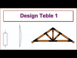 26- Compression Members Design Table 1 | #steel_structures