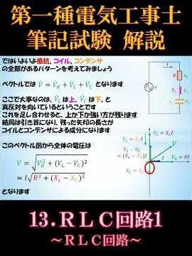 [First-Class Electrician] Written Exam 13-8. RLC Circuit 1 ~RLC Circuit~