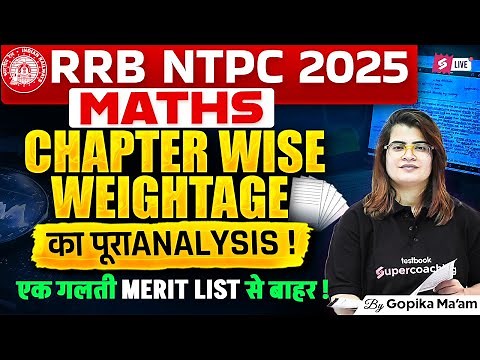 RRB NTPC Syllabus 2025| NTPC Complete Maths Syllabus Analysis| RRB NTPC Maths Chapter Wise Weightage