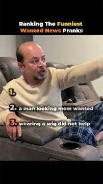 Ranking The Funniest Wanted News Pranks #prank #shorts #funny