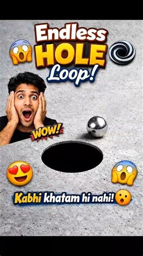 Endless Hole Loop 😱 Metal Ball Drop ASMR | Dimaag ghoom jayega!#asmr #satisfying #loop