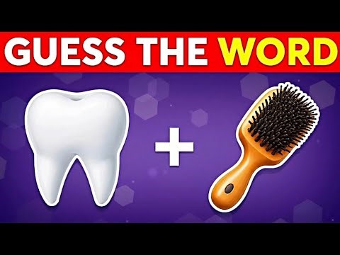 🧠 Guess The Word By Emoji | 50 Emoji Puzzles Challenge 🤯 | Only Geniuses Can Finish!