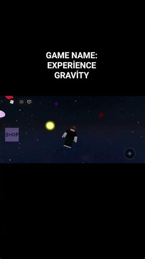ROBLOX GAME NAME EXPERİENCE GRAVİTY #ocean