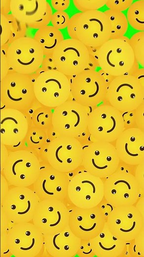 Slightly Smiling Face Emojis Green Screen Vertical Transition