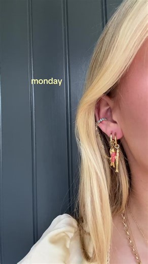 lmk if you want to know any brands!! - yes i made this in one day. #earringstack #jewelleryinspo #gold #fyp #blowup