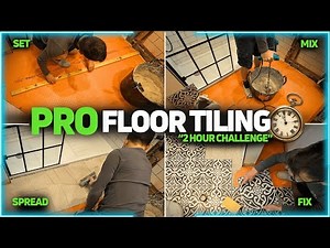Tiling a Small Bathroom Floor in 2 Hours | How I Do It!