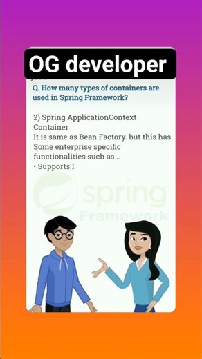 How many types of containers #programmingtutorial #javaee #spring #framework