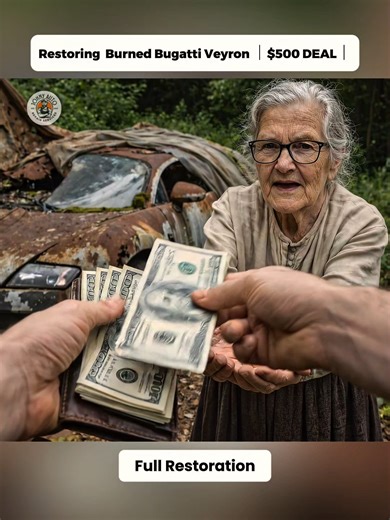 Restoring Burned Bugatti Veyron ($500 DEAL) _ FULL ASMR #restoration #restored #cardetailing #bugatti #bugattiveyron