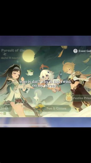 This is merely a jest. I love both twins. However, please give my Lumine her well deserve event art too. #aether #genshinimpact #lumine