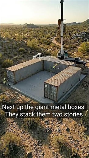 Epic Container Fortress Build #Construction #ContainerHouse