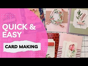 Easy card making for beginners | Quick cards with minimal supplies | Kaisercraft card making kit