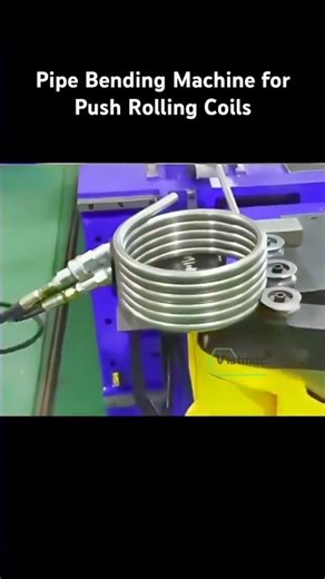 How to use the CNC Pipe Bender Machine for Rolling Heat Exchanger Coils #pipebender #piperolling
