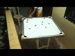 Filipino pool table straight ball (carrom) (Filipino version of billiard)