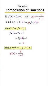 Composition of Functions Made Easy! | Evaluate f(g(x)) Step-by-Step 🔁📘 Example 4
