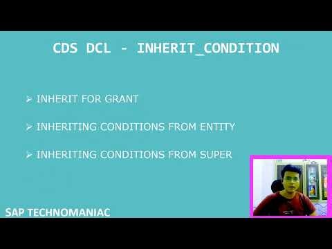 CDS Access Control using DCL Part-4 (Inherit Condition)