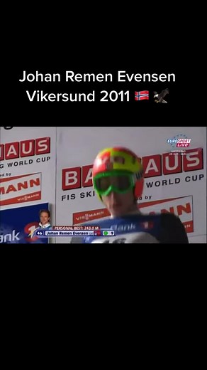 The first person to jump over 240 metres - Johan Remen Evensen, Vikersund 2011 🔥🦅🇳🇴 #fy#foryou#fyp#foryoupage#viral#skijumping#skiflying#worldrecord#johanremenevensen#vikersund#vikersundbakken#norway