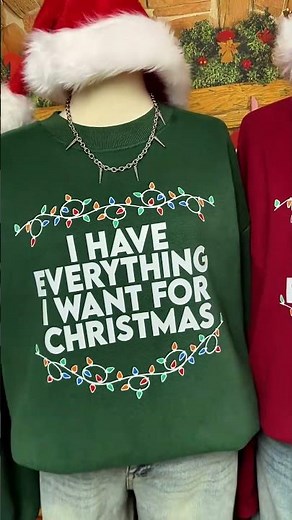 I Have Everything I Want For Christmas Couple Shirt | Funny Matching Xmas Tee