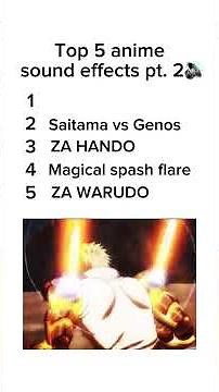 🎌 Coolest Anime Sound Effects Ever! 🔊 | #AnimeSounds #AnimeEdit #SoundFX