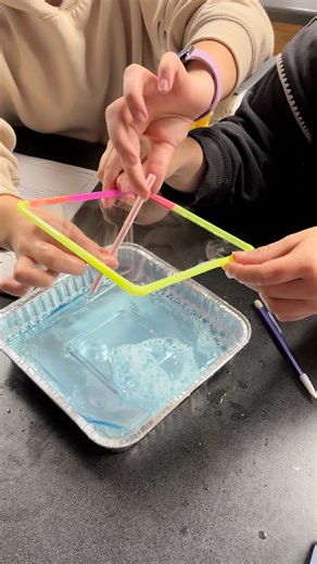 1.9K views · 26 reactions | 﫧 You're never too old to play with bubbles! 﫧 High School Biology Thunderbirds explored the structure and function of cell membranes using a fun bubble membrane model! They discovered how membranes are flexible and can even self repair, just like real cell membranes, by gently moving a straw through the bubble film without popping it!  #ISTBirdPRIDE | Iola-Scandinavia School District | Facebook