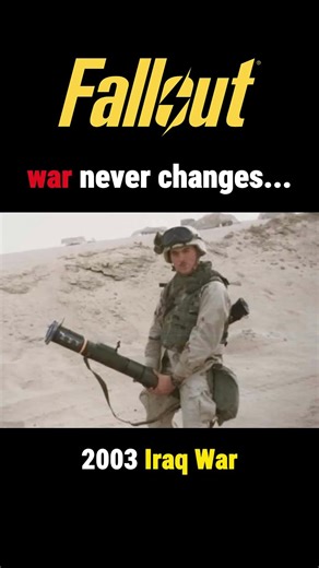 War, war never changes...