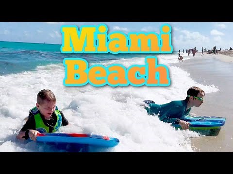 Boogie Boarding at Miami Beach