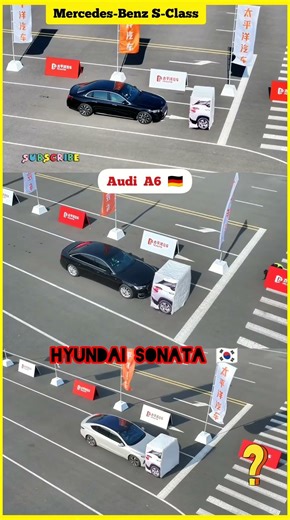 Mercedes S-Class , Audi A6 vs Hyundai Sonata 🇰🇷 AEB test