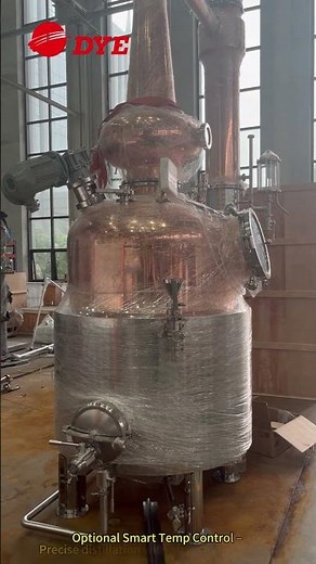 DYE Copper Pot Still Whiskey Distiller – Crafted with Precision, Distilled to Perfection#potstill