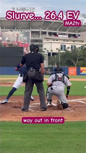 Slurve… 26.4 Exit Velocity⚾️