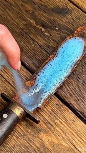 Rust Knife rust remove instantly #rustremoval #sword #cleaning #asmr