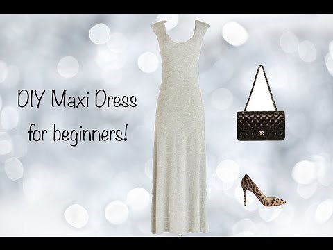 DIY Maxi Dress, Sewing project for beginners