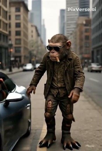Get in the car millionaire #monkey #animals #funny