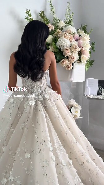 Custom Wedding Dress by Steven Khalil for Brides