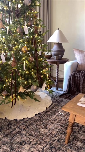 5.9K views · 29 reactions | First tree is done and working on garlands now! Have you put up your Christmas tree yet? | houseonoaklane | Facebook