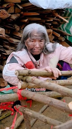 "She used simple wooden sticks to solve his problem... 😱🪵"