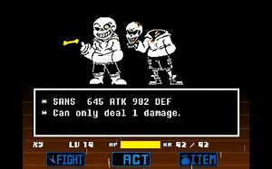 [Underswap:Distrust By ORG]sans战全阶段通过